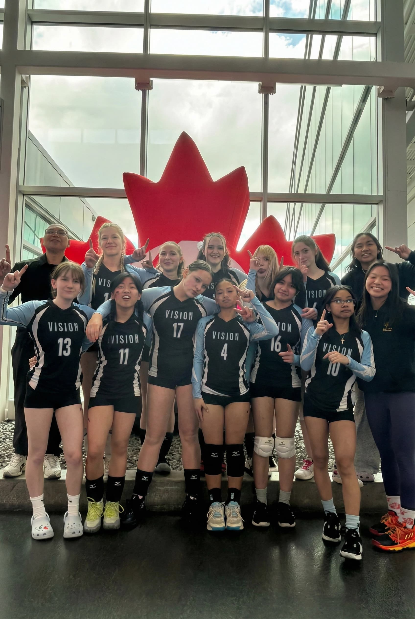 Vision Elite Academy athletes in Winnipeg
